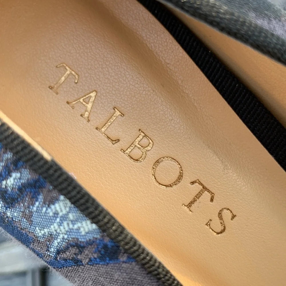 TALBOTS Mills Blue Multi Nori Pump